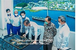 approval of the Asahimas project with president RI Joko Widodo